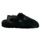 Alyssa Fur Elastic Sling Slipper