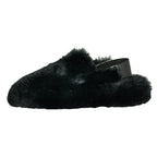 Alyssa Fur Elastic Sling Slipper