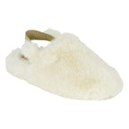 Alyssa Fur Elastic Sling Slipper