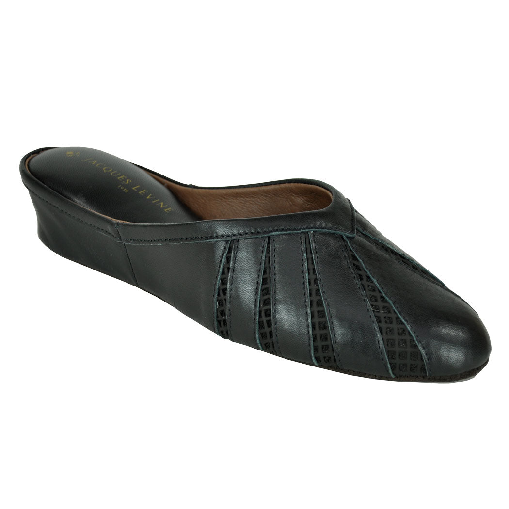 Babs Leather & Mesh Slipper – Footnotes