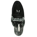 Madison Suede Shearling Key Slipper