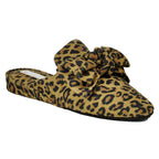 Maya Leopard Bow Slipper