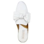 Maya Satin Bow Slipper