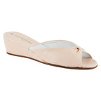 Pillow Leather Open Toe Slipper