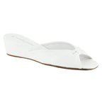 Pillow Leather Open Toe Slipper