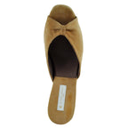 Pillow Suede Open Toe Slipper