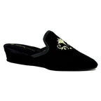 Royalty Velvet Crest Slipper