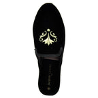 Royalty Velvet Crest Slipper