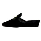 Royalty Velvet Crest Slipper