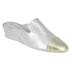 Stacy Metallic Cap Toe Slipper