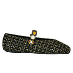 Amarissa-2 Tweed Strap Ornament Ballet