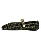 Amarissa-2 Tweed Strap Ornament Ballet