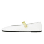 Bequest Leather Ornamental Strap Ballet