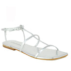 Corinth Leather Flat Strappy Sandal