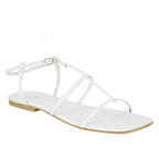 Corinth Leather Flat Strappy Sandal