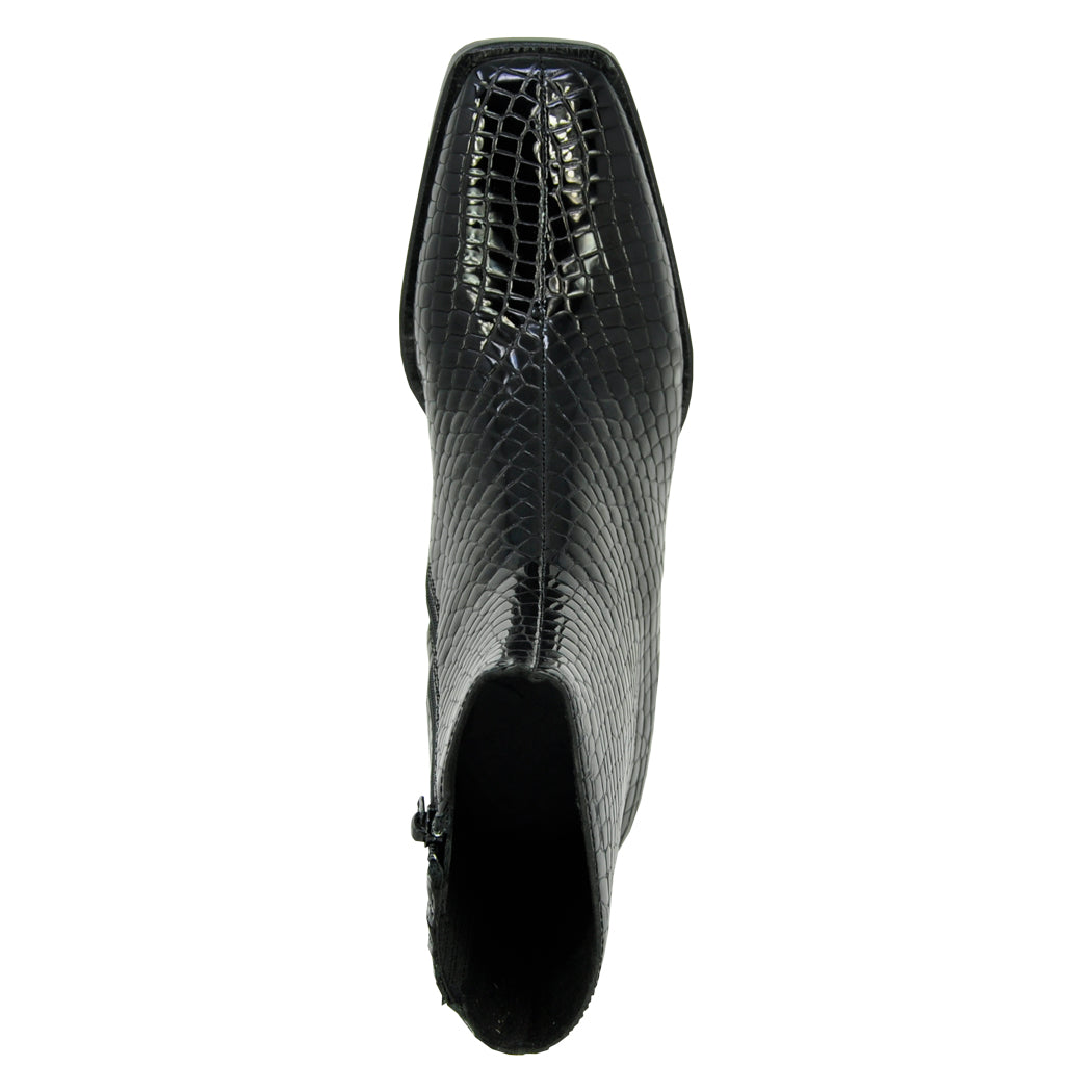 Sherpal-2 Croc Leather Heel Bootie – Footnotes
