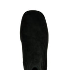 Step-Out Suede Platform Heel Bootie