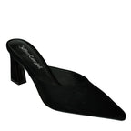 Unamused Suede Heel Mule