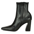 Chloe-Stretch Leather Heel Stretch Bootie