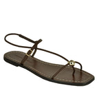 Lara Leather Flat Thong Sandal