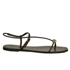 Lara Leather Flat Thong Sandal
