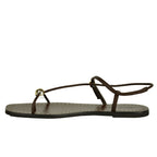 Lara Leather Flat Thong Sandal