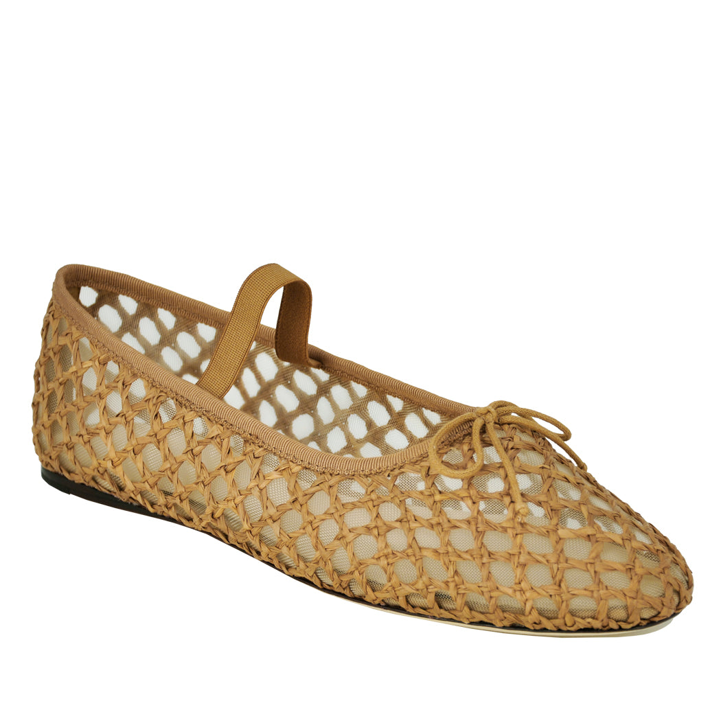 Leonie-CR Raffia Mesh Ballet – Footnotes