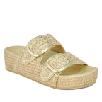 Theo-CWR Raffia Platform Sandal