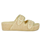 Theo-CWR Raffia Platform Sandal