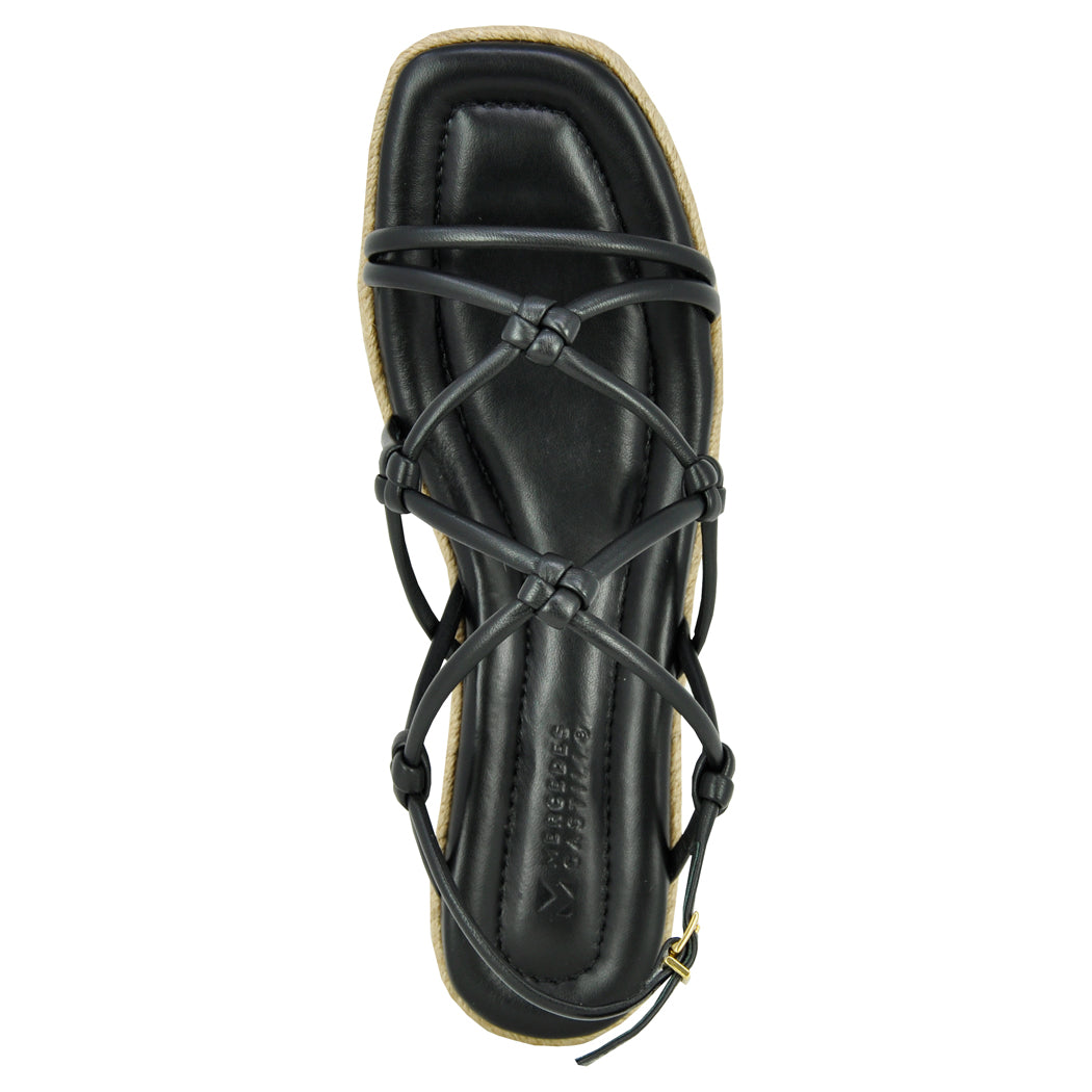 Camille Leather Platform Espadrille Sandal