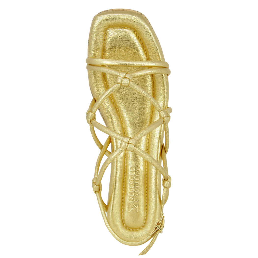 Camille Leather Platform Espadrille Sandal