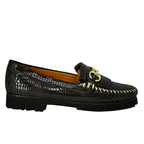Broadwick Croco Patent Fringe Loafer