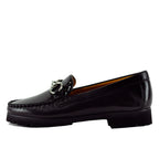 Soho Leather Lug Closed Flat