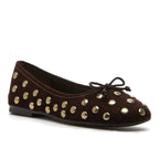 Alie-Stud Suede Studded Ballet