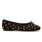 Alie-Stud Suede Studded Ballet