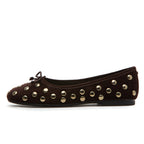 Alie-Stud Suede Studded Ballet