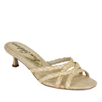 Camille-2 Raffia Bleached Heel Slide