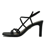 Emmie Leather Strappy Heel Sandal