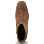 Paige Suede Stacked Heel Boot