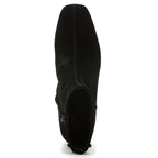 Paige Suede Stacked Heel Boot