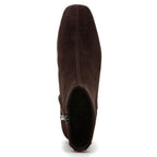 Paige Suede Stacked Heel Boot