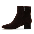 Paige Suede Stacked Heel Boot