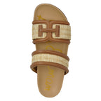 Rowan Raffia Leather Footbed Slide