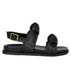 Kareena Sporty Leather Footbed Sandal