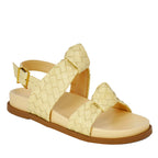 Kareena Sporty Leather Footbed Sandal