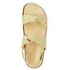 Kareena Sporty Leather Footbed Sandal