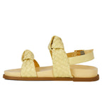 Kareena Sporty Leather Footbed Sandal