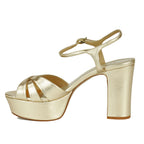 Keefa Metallic Platform Sandal