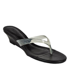 Roslyn Leather Vinyl Wedge Thong
