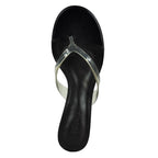 Roslyn Leather Vinyl Wedge Thong